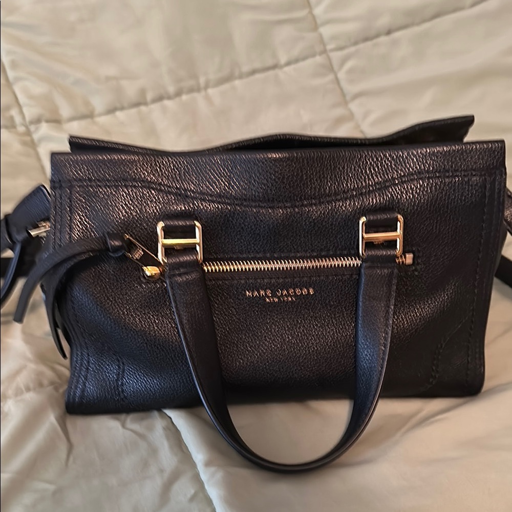 Marc Jacobs Black Leather Handbag / new without tags
